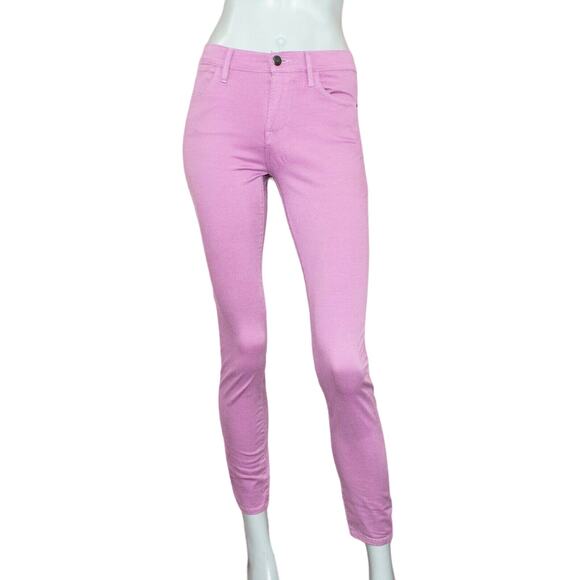 FRAME Denim Le High Skinny Jeans Purple Size 25 - Picture 1 of 12